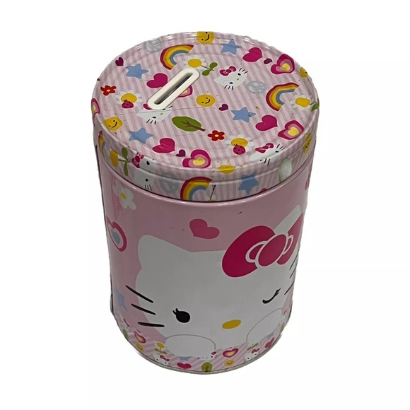 Hello Kitty Toy Figure Sanrio Mini Play Skate Park Piggy Bank Transparent Case - Picture 6 of 8